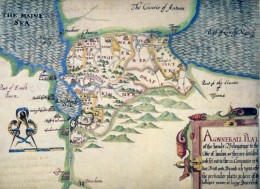 Thomas Raven's map of the county of Londonderry, 1622 (copyright Trustees of Lambeth Palace Library)