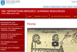 1641 depositions learning website